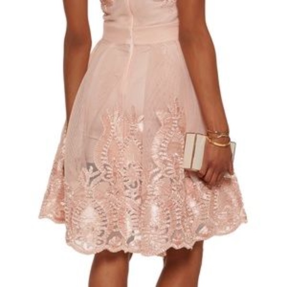 Maje Women's Pink Reason Honeycomb Knit Dress - Picture 4 of 8